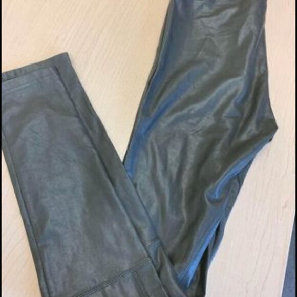 - Wilfred xs olive green faux leather pant - Picture 4 of 9